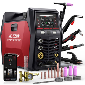 Arccaptain MIG205MP All-in-One Pulse MIG Welder and Cutter Combo