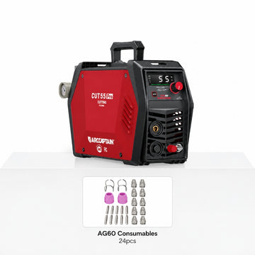 ARCCAPTAIN CUT55 Pro Plasma Cutter Essential CUT Bundle