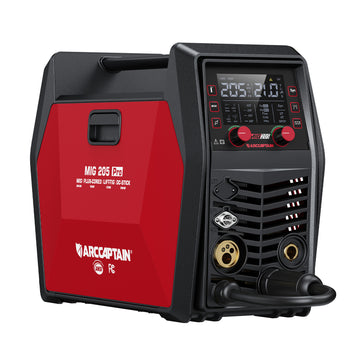 Arccaptain MIG205 Pro Gas MIG Schweißgerät Edelstahl Multi-Prozess-Maschine
