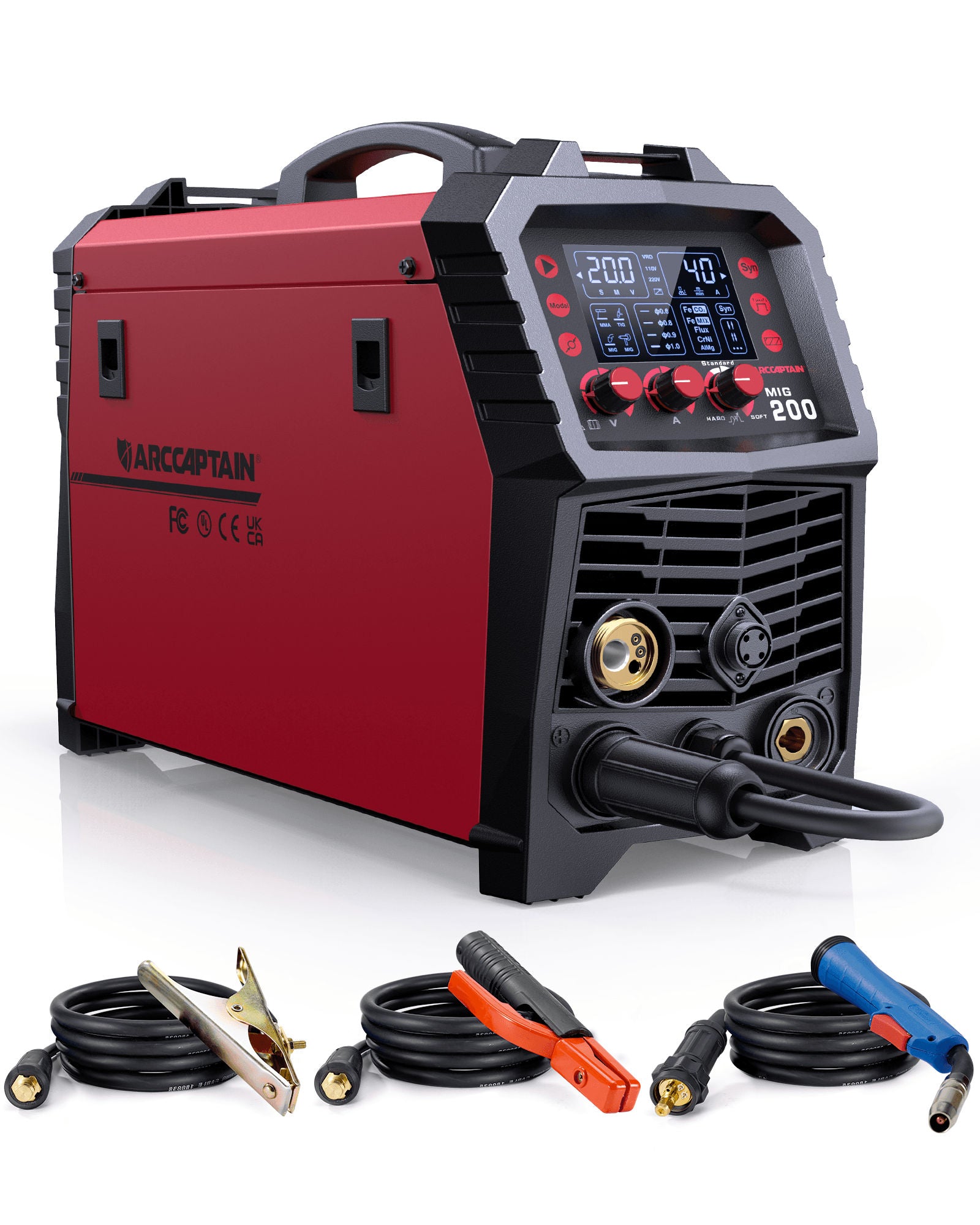 ARCCAPTAIN MIG200 Multi Process MIG Welder 200 Amps 230V Aluminium Welder