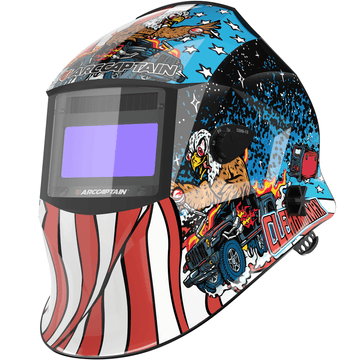 Arccaptain Auto Darkening Welding Helmet American Eagle